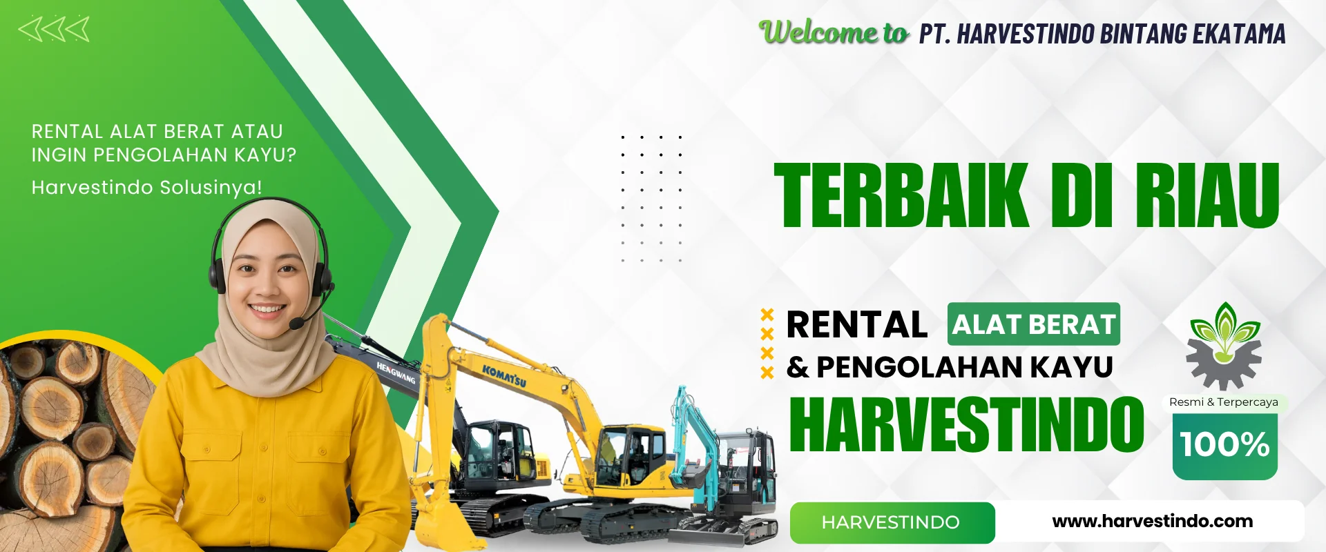 Rental alat berat Pekanbaru - Dumai - PT. Harvestindo Bintang Ekatama